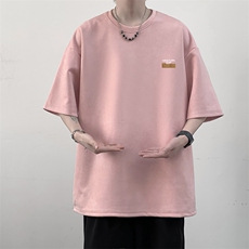 麂皮绒短袖t恤男大码半袖男大皂风JD82350-P25，男装T恤，电商A040