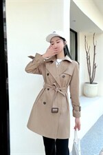 春季新品风衣，女装风衣，春语雨桐