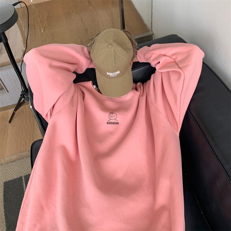内景新款秋冬创意情侣宽松圆领卫衣男潮打底衫WY00393/P35加绒P45,男装卫衣,电商B316
