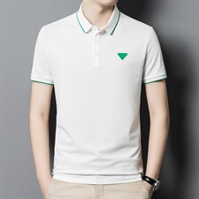 弹力短袖T恤男薄款上衣夏季新款中青年男士休闲百搭纯色POLO衫潮,男装T恤,电商B212（原钱塘6029）