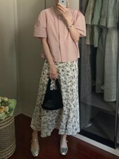 百搭小衫?碎花半裙，女装半身裙，Fueeh(4F)