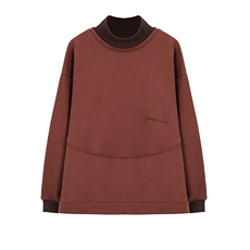 卫衣加绒加厚女士秋冬季中年妈妈内搭2025新款爆款短款高领打底衫，女装卫衣/绒衫，简韵佳