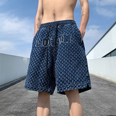 新款现货宽松休闲牛仔裤夏季五分裤短裤牛仔短裤DK03-P50，男装牛仔裤，电商B327
