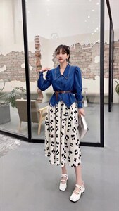 两件套连衣裙，女装连衣裙，春语雨桐