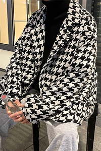 港风宽松毛呢大衣风衣外套KD378-P95图片