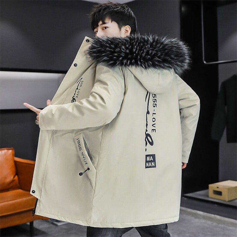 2025冬季男士派克服中长款冬季加绒加厚风衣连帽外套潮MY103-P90,男装风衣,星座1402-1