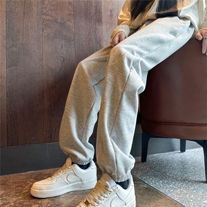 k1067-p35-限价49.9 现货港风中性大码卫裤束脚图片
