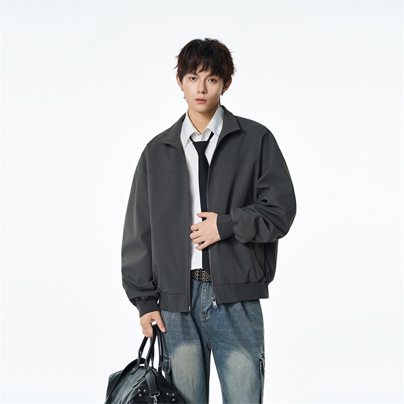 2025新款设计感高品质个性简约休闲夹克飞行服防风衣8566-特P38,男装夹克,电商B306