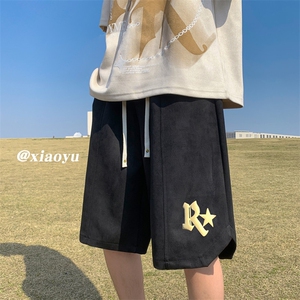 XZ616 夏季新款麂皮绒发泡R星休闲短裤五分裤 TY817 P45控55图片