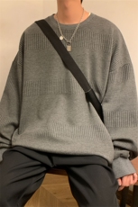 S8009/P35春装现货港风暖色调个性提花卫衣男上衣T恤外套男，男装卫衣，电商A141