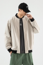 情侣潮大码宽松休闲多色光板夹克棒球服外套潮J7204P30【特价】，男装夹克，电商A007