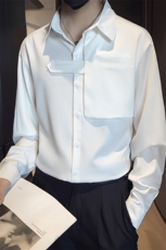 B216CS363P552025秋装新款男士长袖衬衫新风抖音非网图，男装衬衫，电商B216（原B302）