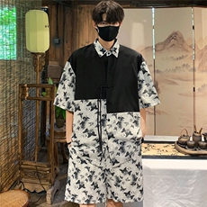 新中式套装TZ77797特P51衬衫CS77798特P33DK77055特P18套装控108，男装衬衫，星座226-1