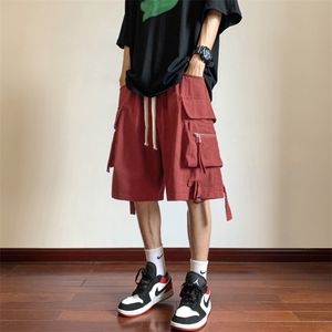 夏季冰丝百搭冲锋裤休闲裤男 高街工装短裤五分裤DK615-P40图片