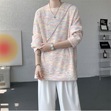WY10156-特批40控78新款圆领简约套头宽松大码卫衣糯米衣服男，男装卫衣，电商A059