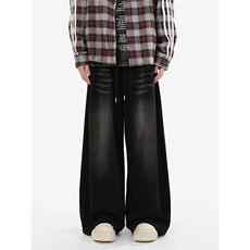 1014-1-KF203-p60-重磅水洗休闲裤男秋季美式高街潮牌卫裤，男装休闲裤，星座1014-1