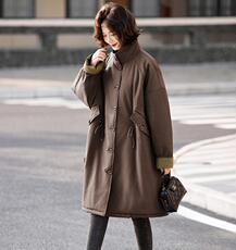 2024冬装新款时尚潮流中长款棉服，女装棉衣/棉服，姿萝菲