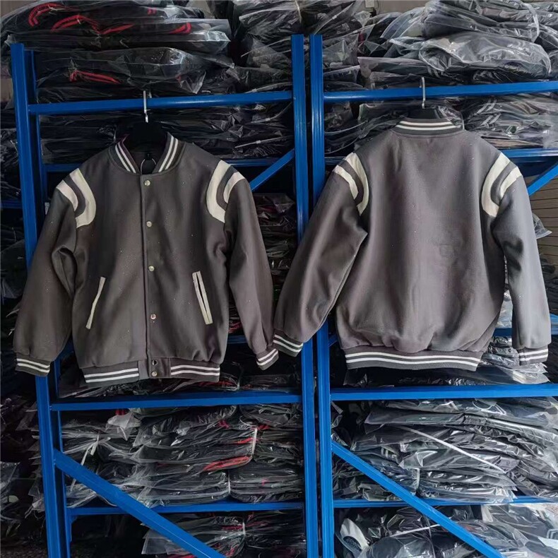 情侣款棒球服春季美式复古黑白拼接夹克外套男宽松潮流百搭飞行服，男装夹克，星座1210-1