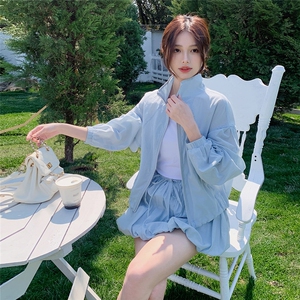 现货:夏装新款时尚防晒上衣 花苞半身裙两件套2C135-6899P145K218图片