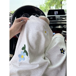 刺绣休闲短裤男女韩版潮流运动帅2025夏季ins新款五分裤K6462-P41图片