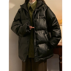 1中性风连帽鳄鱼纹金属装饰设计大码M-5XL棉衣男MY77744P128控168，男装棉衣，星座226-2