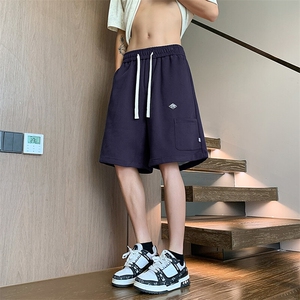夏季休闲短裤抽绳五分裤图片