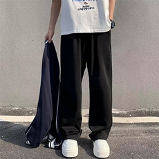 休闲裤男韩版潮流高街帅气直筒裤子2024春夏季ins长裤K5102-P43，男装休闲裤，星座412-3