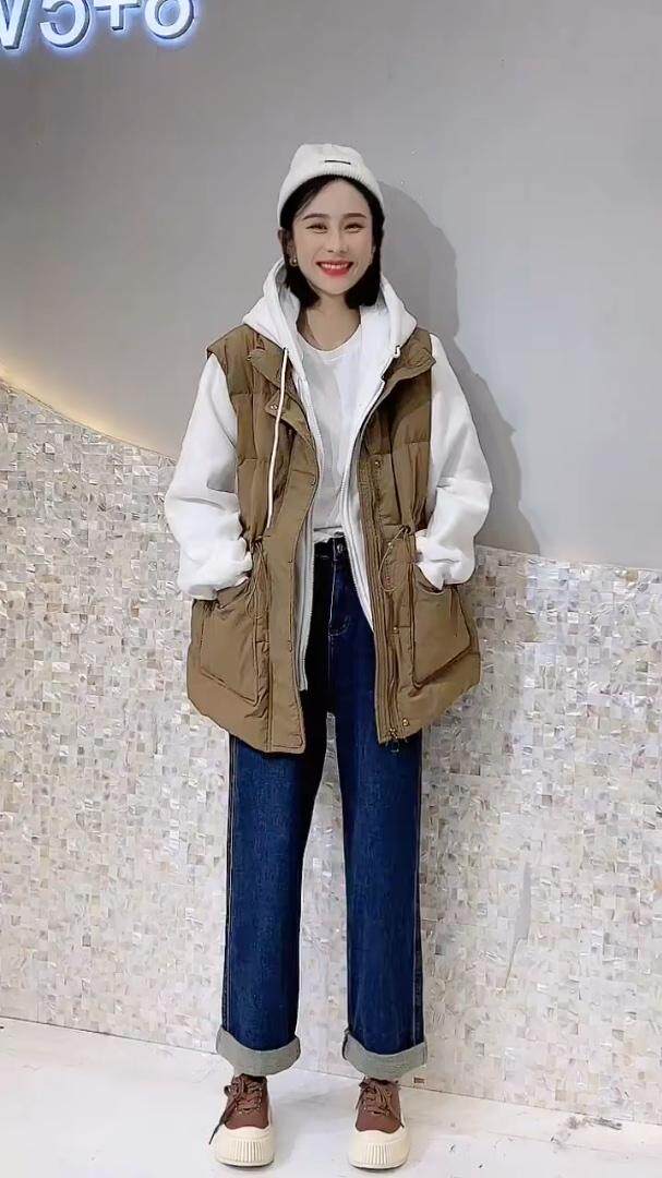 假两件套羽绒服，女装羽绒服，轩轩·魅丽依族