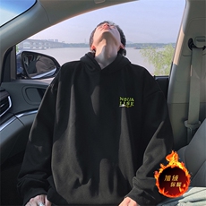 抖音得物供货可提供视频秋冬重磅美式宽松连帽卫衣WKD41，男装卫衣，电商A486