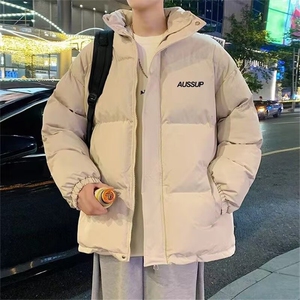 短款立领羽绒棉服男加厚韩版小个子宽松棉袄面包服棉衣冬装外套潮图片