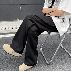 黑色冲锋裤男款美式hiphop裤子直筒夏季薄款户外登山休闲阔腿长裤，男装休闲裤，星座505-2（原电商A260-1)