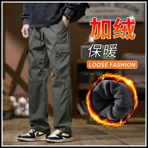 加绒加厚冬男女休闲裤工装大口袋冲锋裤滑雪裤大码M-5XL HA8 P40图片
