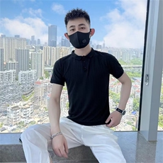 POLO衫男短袖纯色韩版潮学生修身翻领t恤青年半袖体恤男T201，男装Polo衫，星座1116A-2（原606A-1）