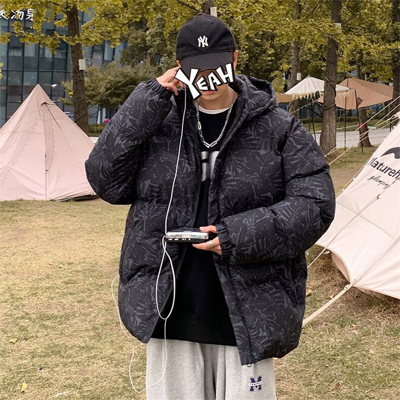 港风2026新品冬季宽松情侣装男装棉衣棉服冬装加厚外套D004-P85,男装棉衣,星座717