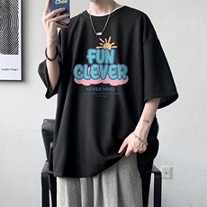 华夫格t恤男短袖男大码五分袖大皂风HT73377-P22，男装T恤，电商A040