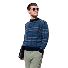 拼色套头毛衣男士秋冬新款休闲宽松羊绒打底衫男装，男装羊绒套衫，美创羊绒