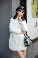 2021新款中长款轻薄羽绒服，女装羽绒服，溪肆