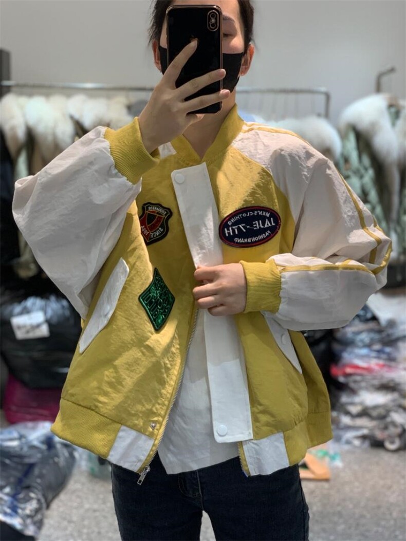 2023春季新款时尚欧美风休闲棒球服外套,女装其它,L·H·X