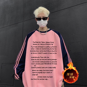 抖音得物供货 提供视频 秋冬重磅美式宽松织带圆领卫衣0707图片