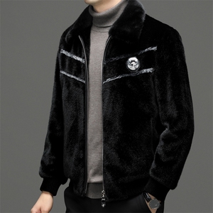 SNNJDR22023秋冬新款男士休闲金貂绒长袖加厚保暖夹克外套P330图片