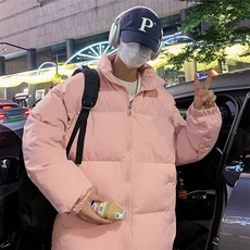 网络图立领羽绒棉服棉衣加厚韩版宽松男女情侣面包服，男装棉衣，星座410-7