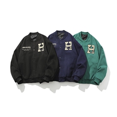 白底-美式高街字母印花棒球服外套男9020-P108，女装短外套，电商B380（原B361）