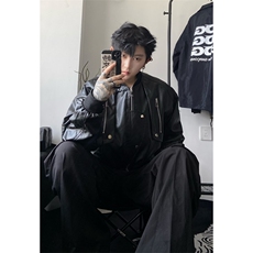 档口图现货PU皮夹克多拉链设计感假两件皮外套DY2317-特P80，男装夹克，星座1213