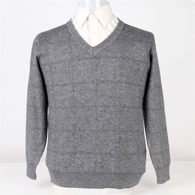 男士休闲外套纯色加厚毛衣宽松针织打底衫商务男装羊毛衫，男装中老年男装，亚东羊绒制品