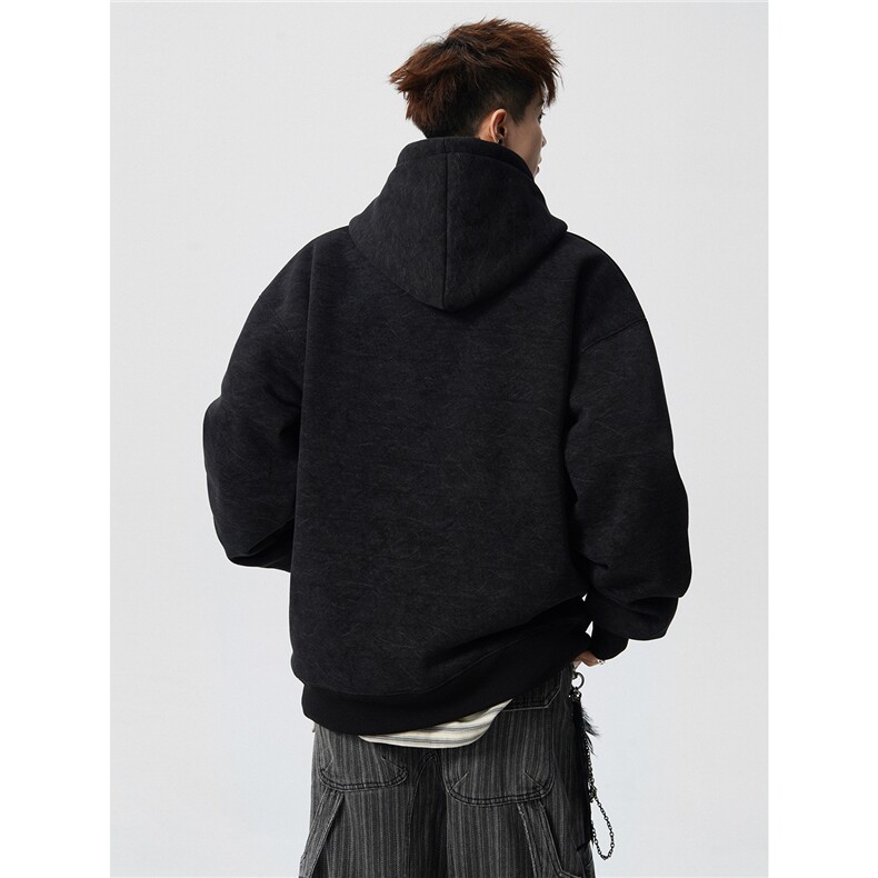 904-2-CD618-P60加绒70控88-98秋冬重磅加绒拱桥绣花连帽卫衣男,男装卫衣,星座904-2