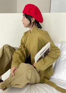 柠檬黄棒球外套图片