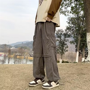 原版超重拼接工艺 大口袋工装裤 灰 棕 绿S-2XL KA873图片