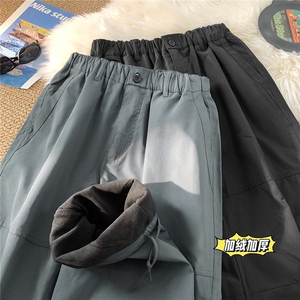 美式机能防风防水加绒加厚保暖冲锋裤休闲裤 D309B-K65加绒-P60图片