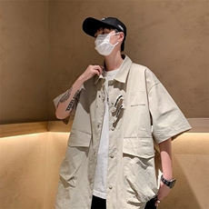 衬衫文艺青春流行夏季五分袖百搭男时尚标准潮CS78-P40，男装衬衫，星座1109-3