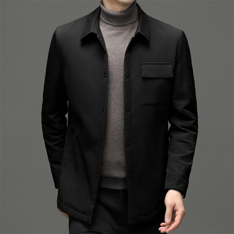 冬季外套男2023新款棉服翻领商务休闲上衣中年加厚保暖男装棉衣,男装棉衣,电商B212（原钱塘6029）